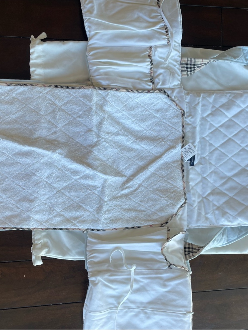 Burberry Light Blue Quilted Diaper/Changing Bag - Picture 3 of 6